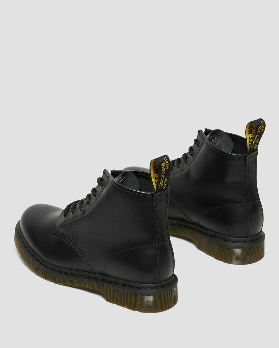 Dr Martens 101 Smooth Leather Stiefeletten Herren Schwarz | 436958-MOK