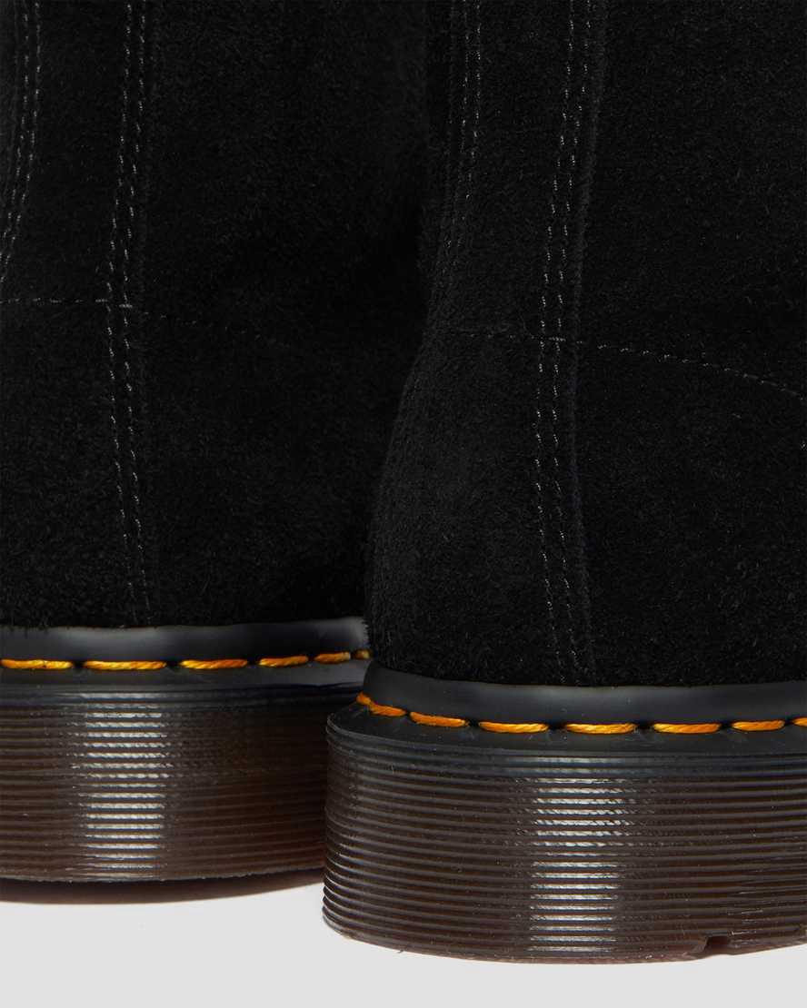 Dr Martens 101 Suede Stiefeletten Damen Schwarz | 397685-JYO