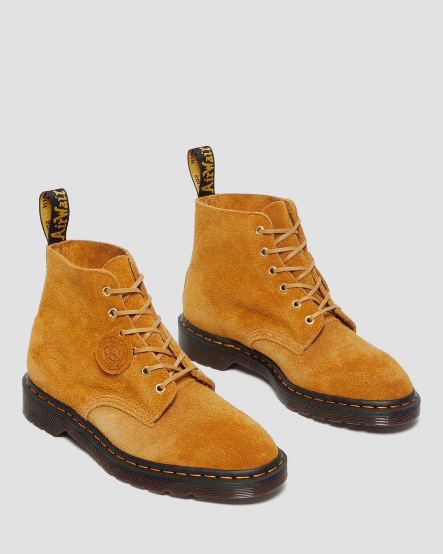 Dr Martens 101 Suede Stiefeletten Damen Gelb | 612349-KST