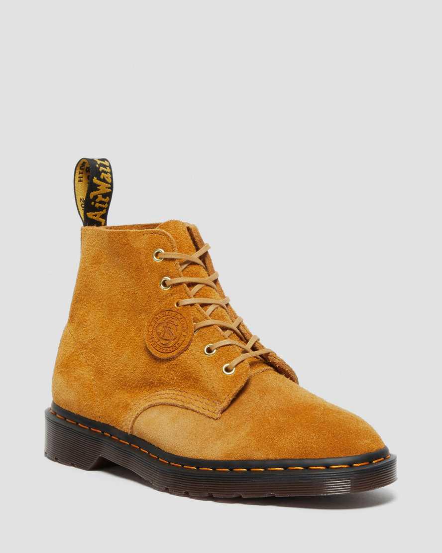 Dr Martens 101 Suede Stiefeletten Damen Gelb | 612349-KST