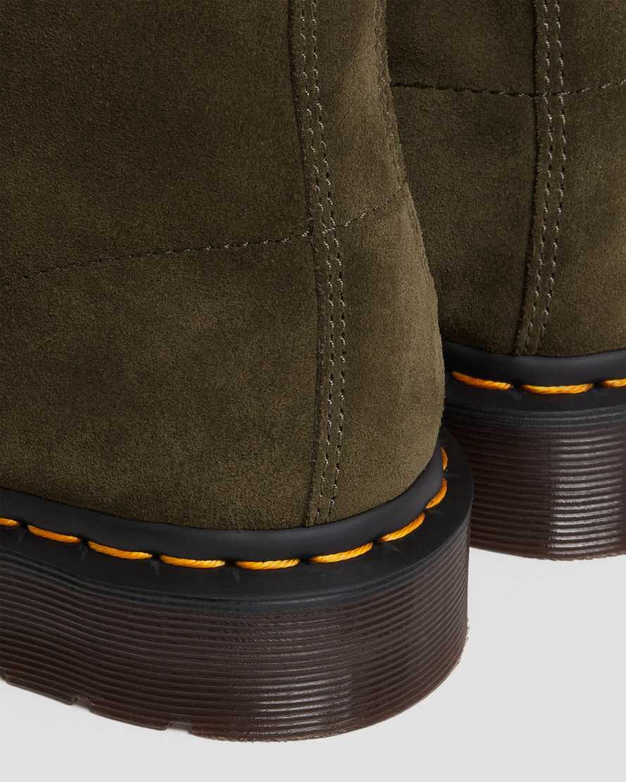 Dr Martens 101 Suede Stiefeletten Herren Olivgrün | 189354-IAX