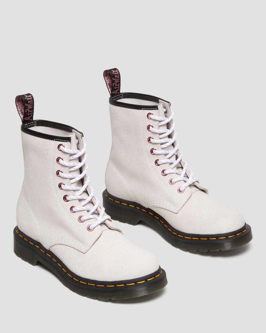 Dr Martens 1460 Bejeweled Schnürstiefel Damen Weiß | 386015-HSM