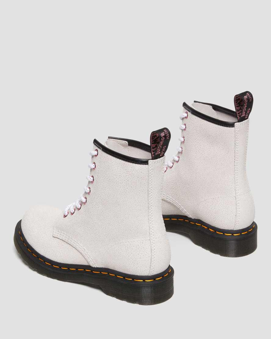 Dr Martens 1460 Bejeweled Schnürstiefel Damen Weiß | 386015-HSM