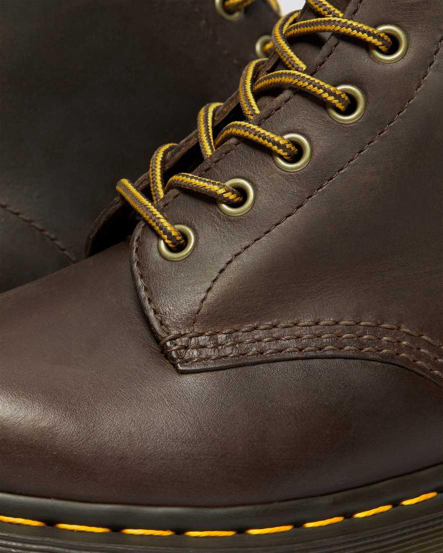 Dr Martens 1460 Bex Crazy Horse Leather Schnürstiefel Herren Dunkelbraun | 731205-ZRH