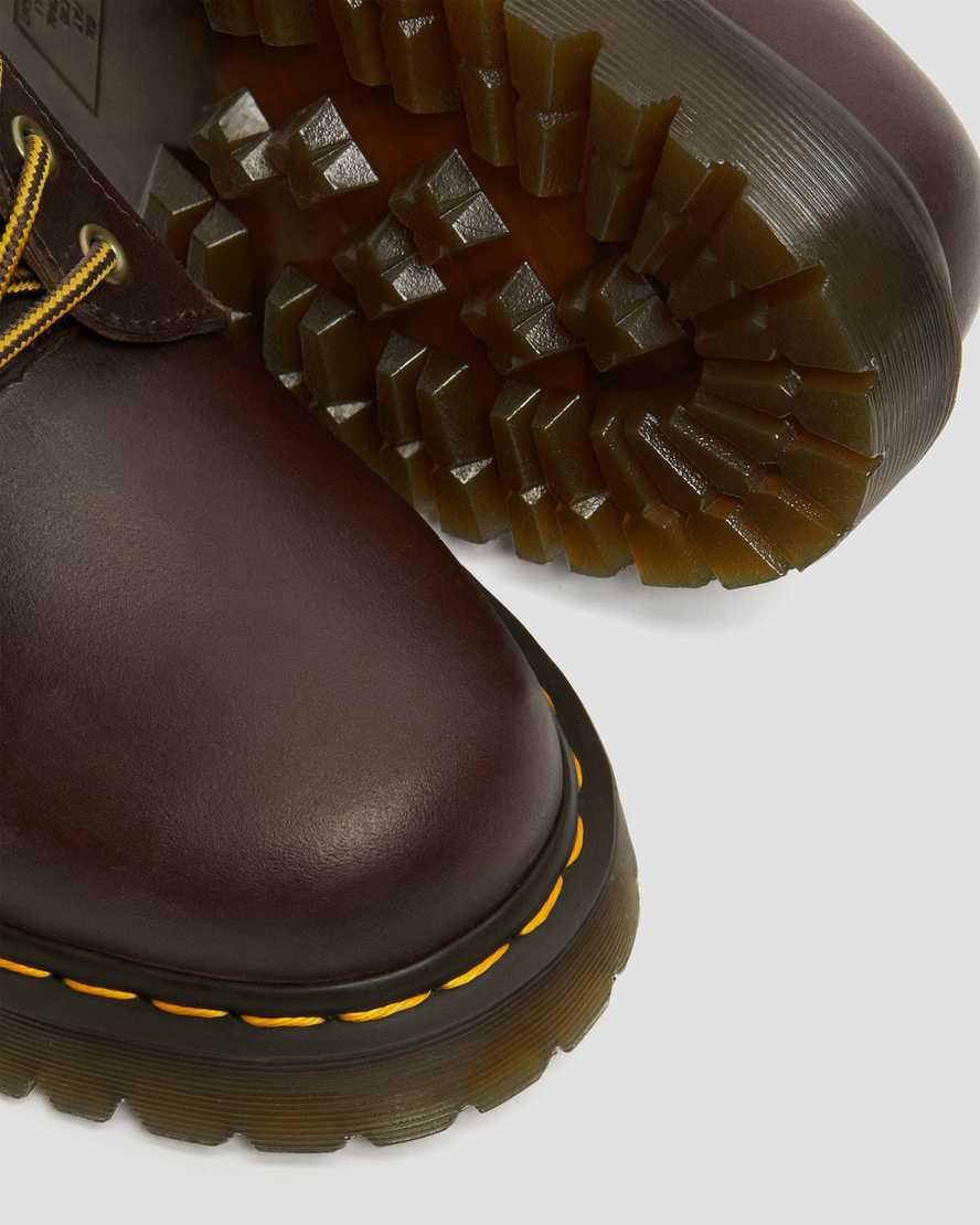 Dr Martens 1460 Bex Crazy Horse Leather Schnürstiefel Herren Dunkelbraun | 731205-ZRH