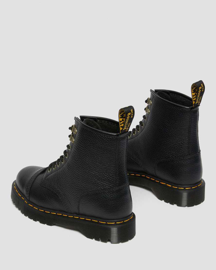 Dr Martens 1460 Bex Faux Fur-Lined Leather Schnürstiefel Herren Schwarz | 653092-MUP