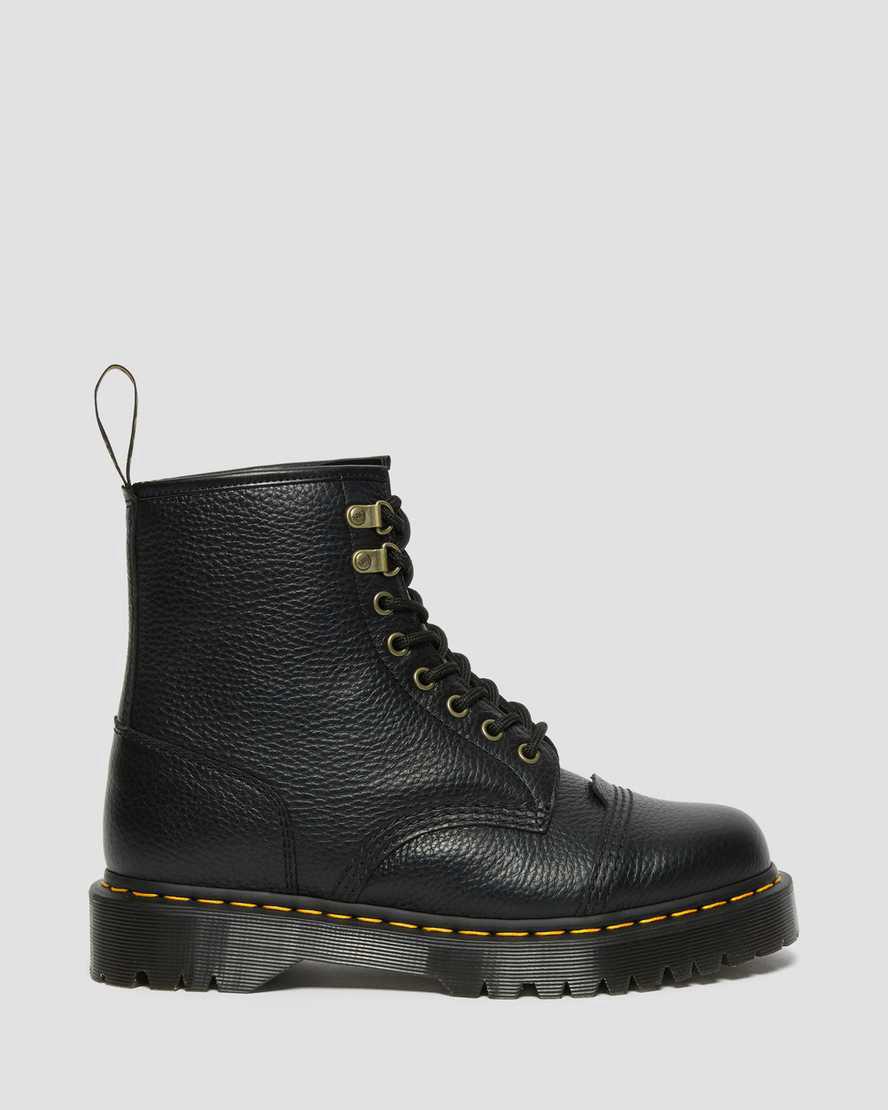 Dr Martens 1460 Bex Faux Fur-Lined Leather Schnürstiefel Herren Schwarz | 653092-MUP