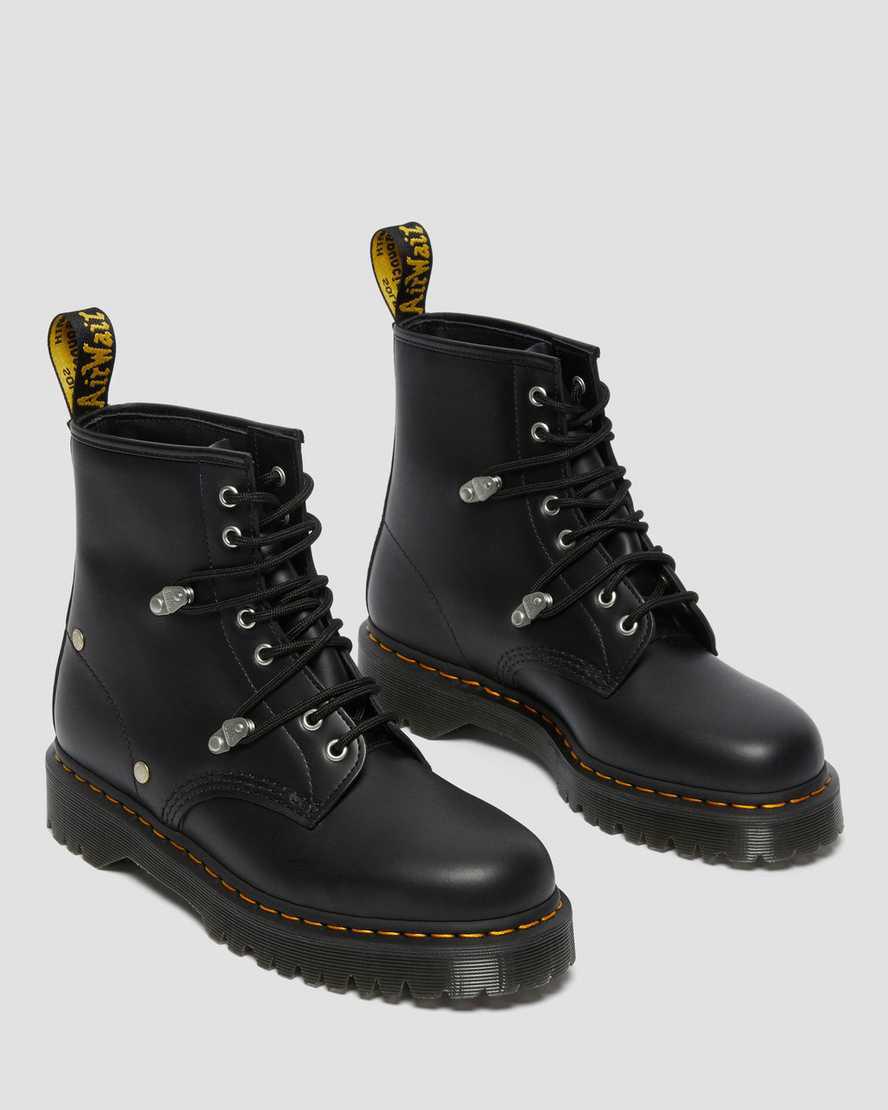Dr Martens 1460 Bex Stud Leather Schnürstiefel Herren Schwarz | 170826-JBW