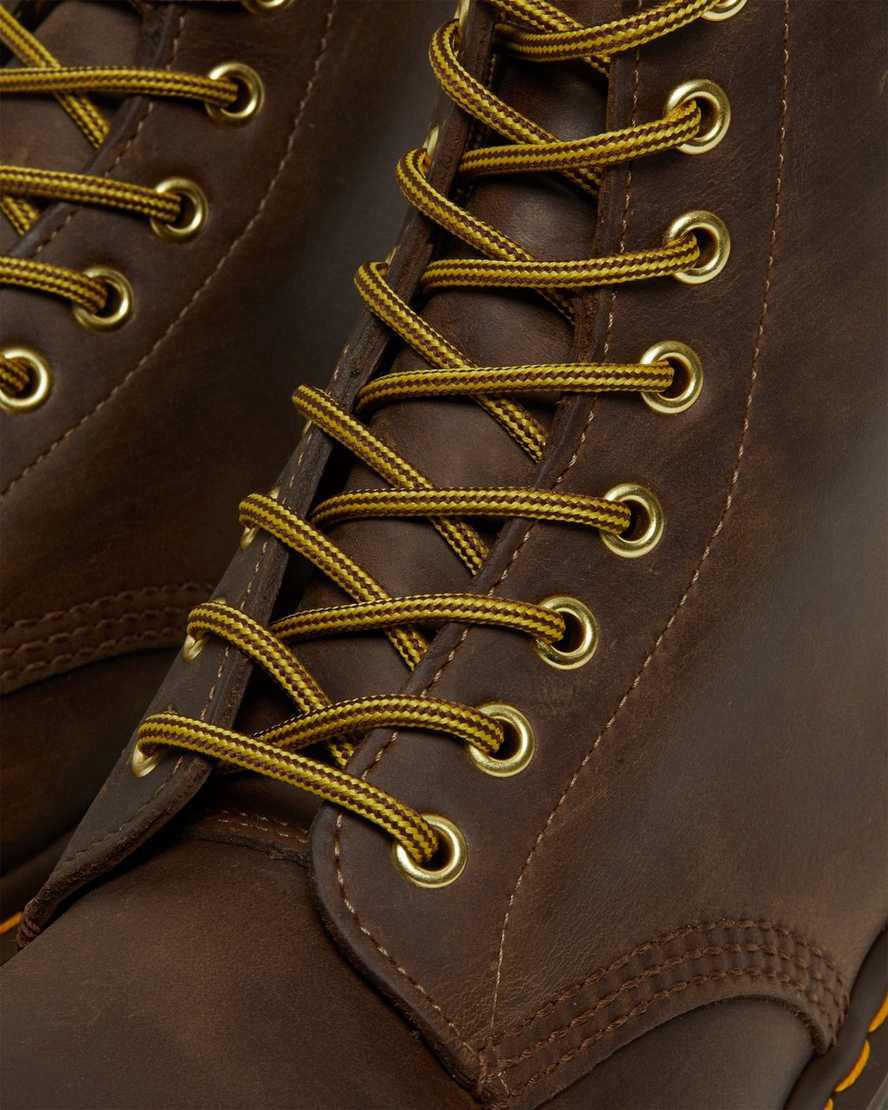 Dr Martens 1460 Crazy Horse Leather Schnürstiefel Herren Braun | 917538-AMZ