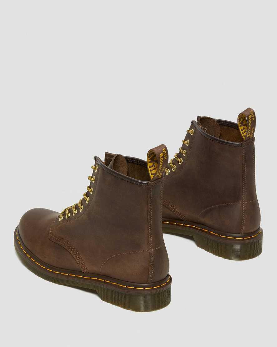 Dr Martens 1460 Crazy Horse Leather Schnürstiefel Herren Braun | 917538-AMZ