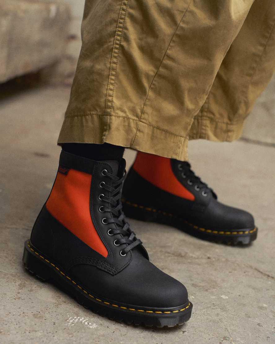 Dr Martens 1460 Panel Made in England Leather Lace Up Stiefeletten Damen Schwarz | 534986-IBK