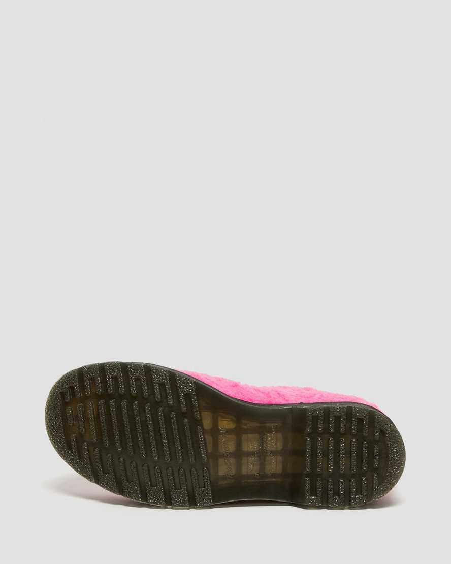 Dr Martens 1460 Pascal Faux Shearling Schnürstiefel Damen Rosa | 586241-KDR