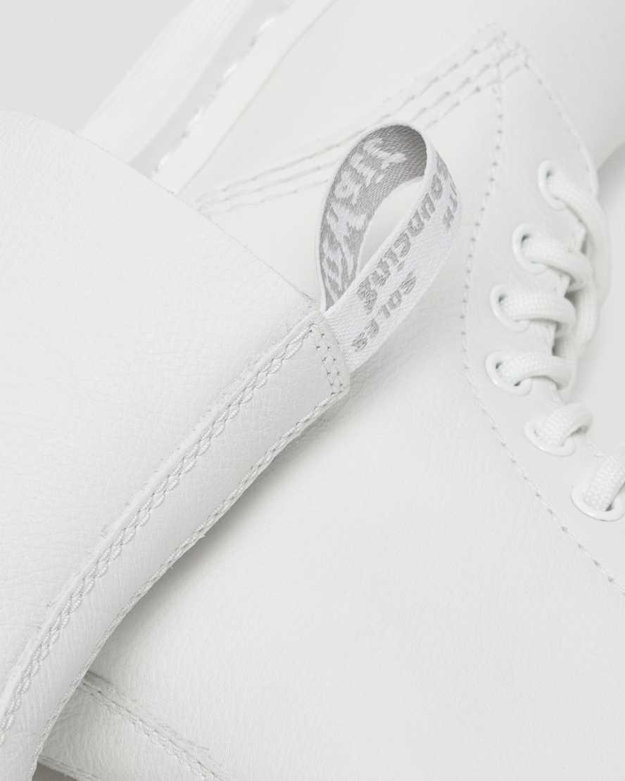 Dr Martens 1460 Pascal Mono Lace Up Stiefeletten Damen Weiß | 517830-LKZ