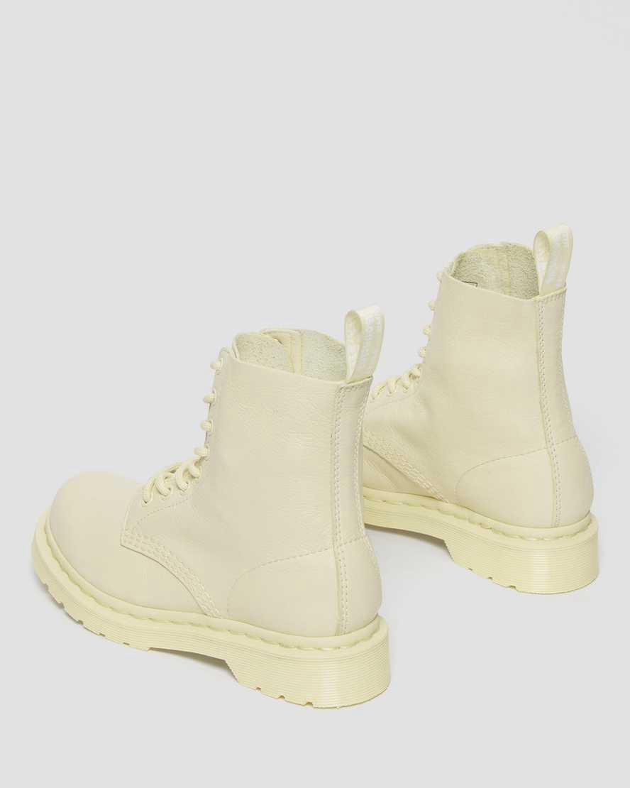 Dr Martens 1460 Pascal Mono Schnürstiefel Damen Braun Weiß | 715632-ZKJ
