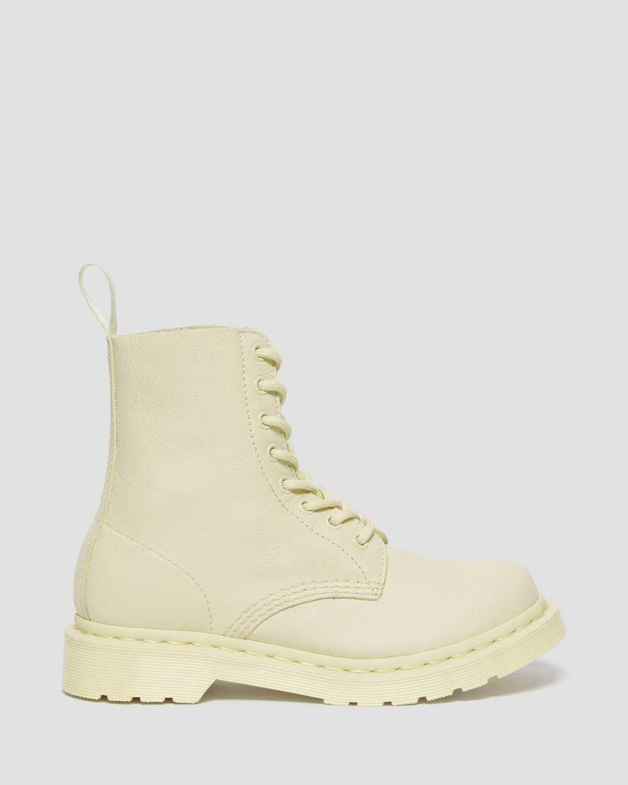 Dr Martens 1460 Pascal Mono Schnürstiefel Damen Braun Weiß | 715632-ZKJ