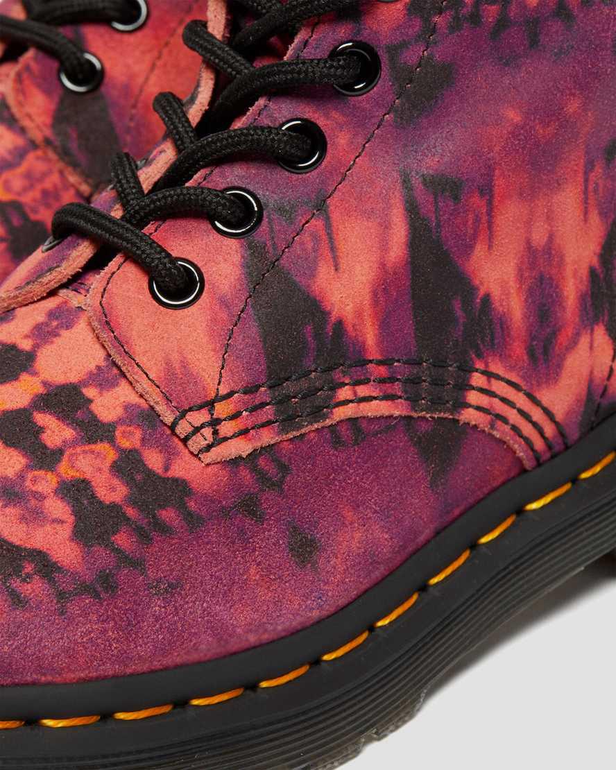 Dr Martens 1460 Pascal Tie Dye Leather Schnürstiefel Damen Lila | 527438-PIV