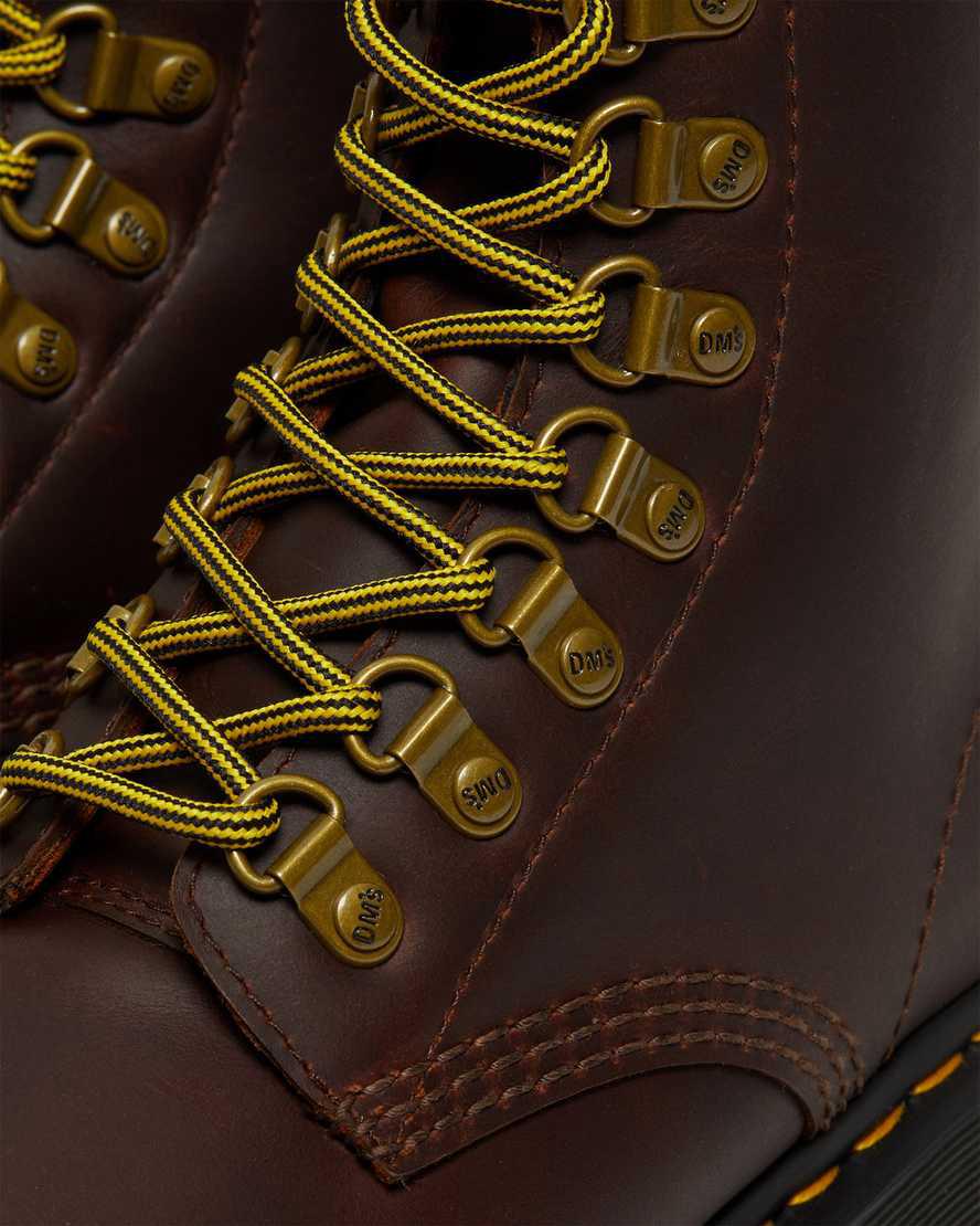 Dr Martens 1460 Pascal Wintergrip Leather Lace Up Winterstiefel Damen Braun | 695102-ILA