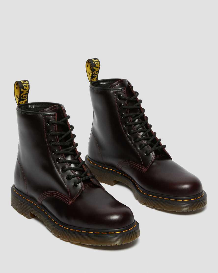 Dr Martens 1460 Slip Resistant Atlas Leather Lace Up Stiefeletten Herren Bordeaux | 817240-WTF
