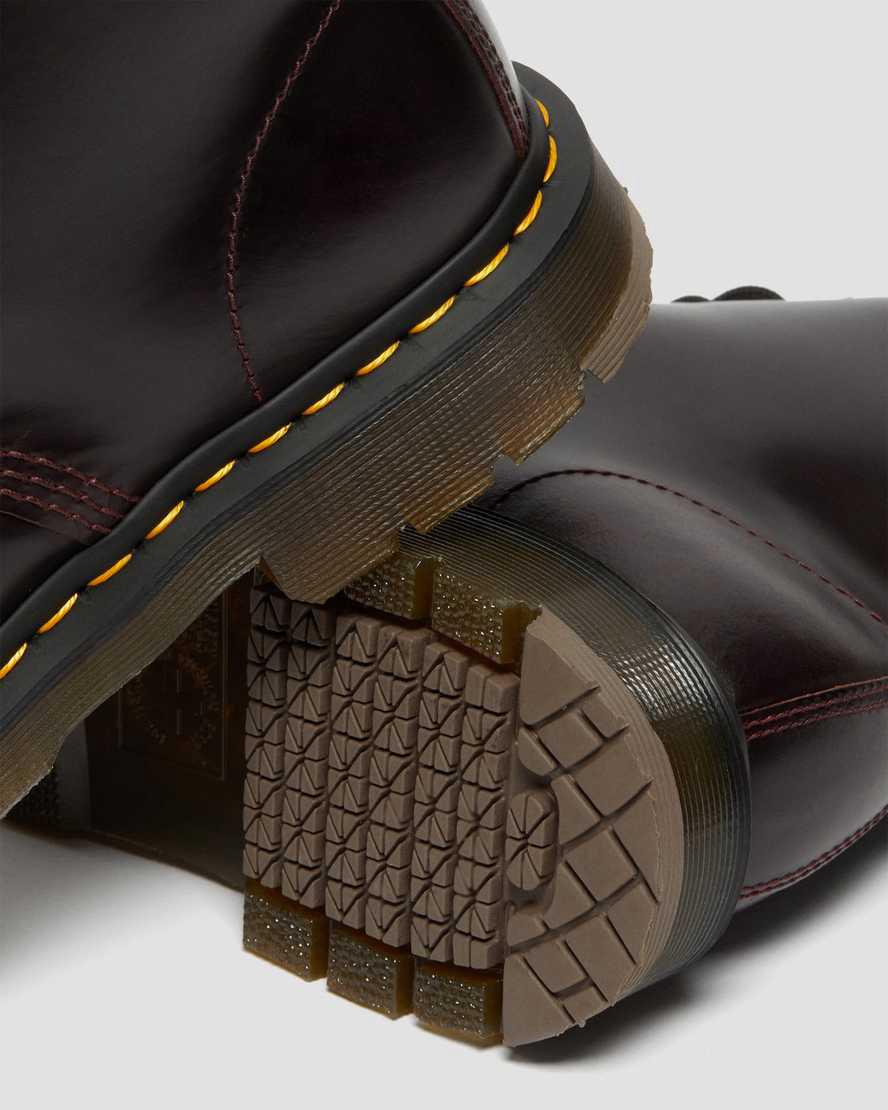 Dr Martens 1460 Slip Resistant Atlas Leather Lace Up Stiefeletten Herren Bordeaux | 817240-WTF