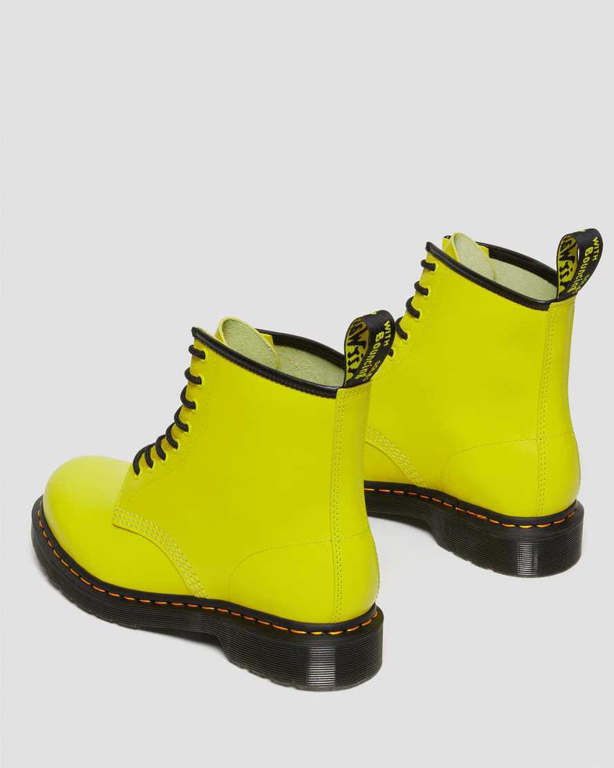Dr Martens 1460 Smooth Leather Lace Up Stiefeletten Herren Gelb | 250317-QDY