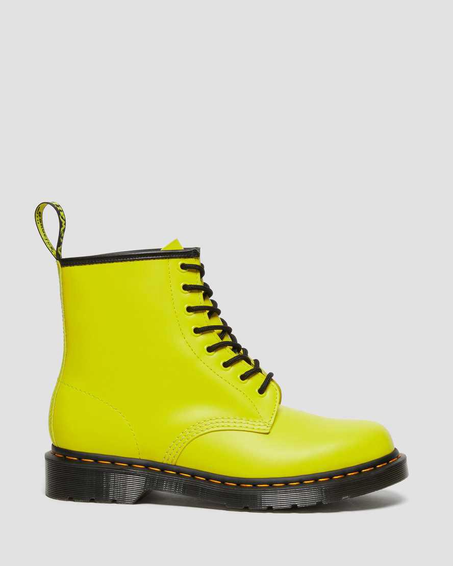 Dr Martens 1460 Smooth Leather Lace Up Stiefeletten Herren Gelb | 250317-QDY