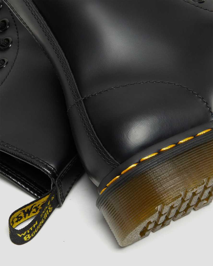 Dr Martens 1460 Smooth Leather Lace Up Stiefeletten Damen Schwarz | 307546-RKC