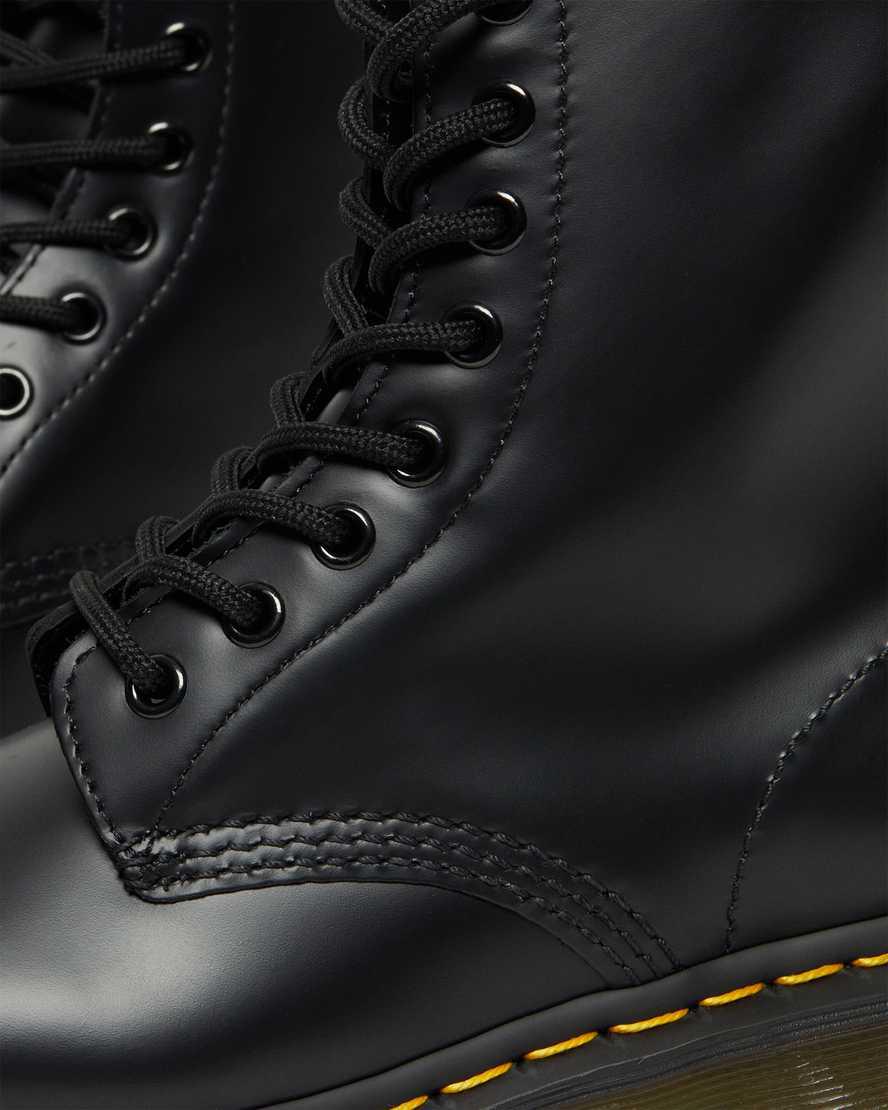 Dr Martens 1460 Smooth Leather Lace Up Stiefeletten Damen Schwarz | 307546-RKC