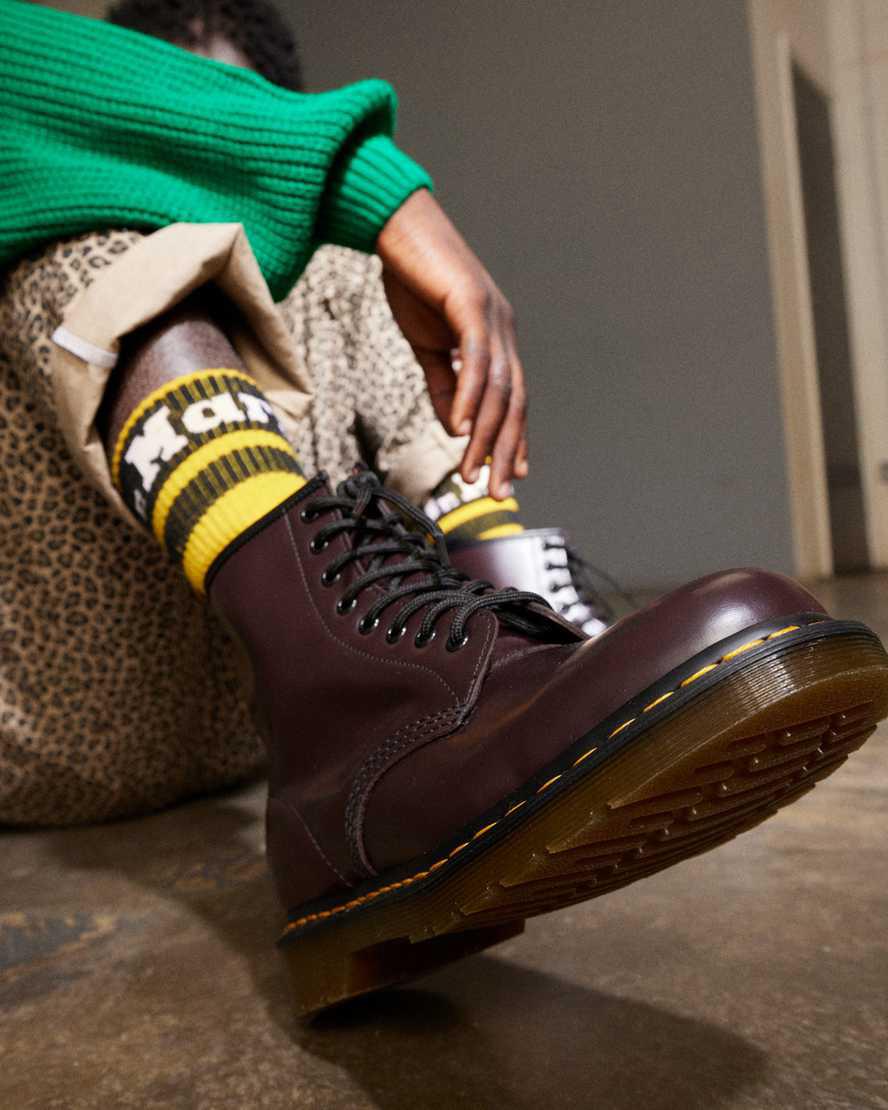 Dr Martens 1460 Smooth Leather Schnürstiefel Herren Bordeaux | 579084-IDN