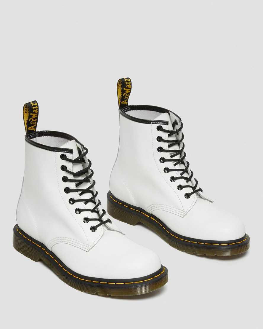 Dr Martens 1460 Smooth Leather Schnürstiefel Herren Weiß | 637142-BDC