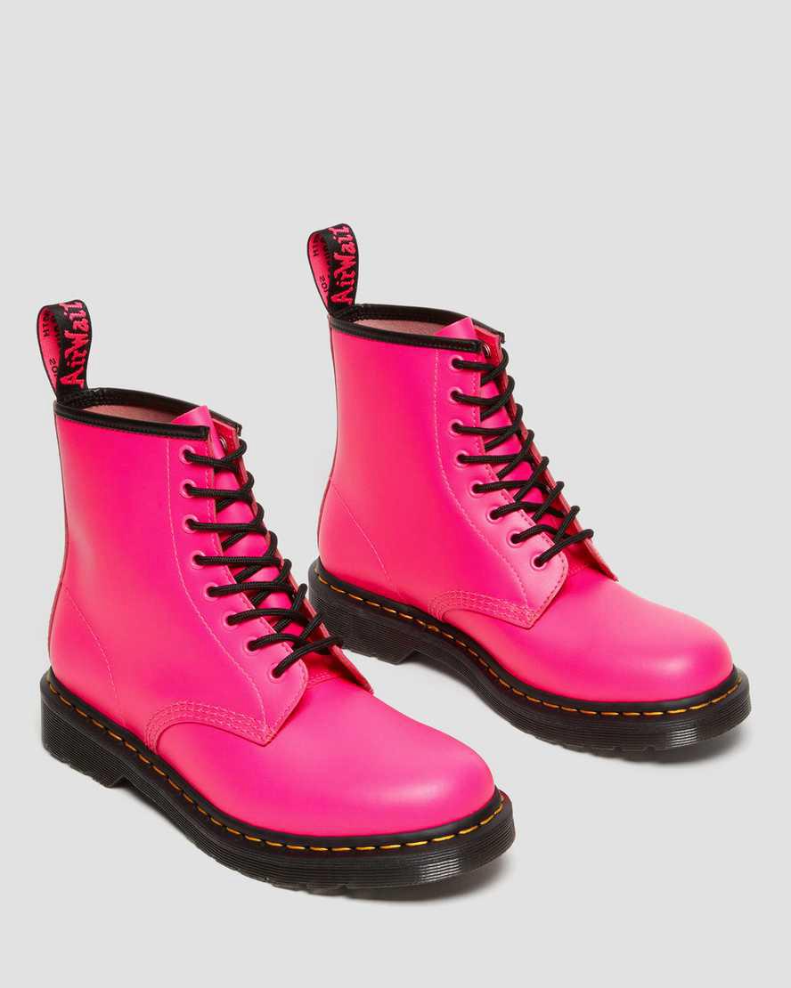 Dr Martens 1460 Smooth Leather Schnürstiefel Damen Rosa | 769524-NPA