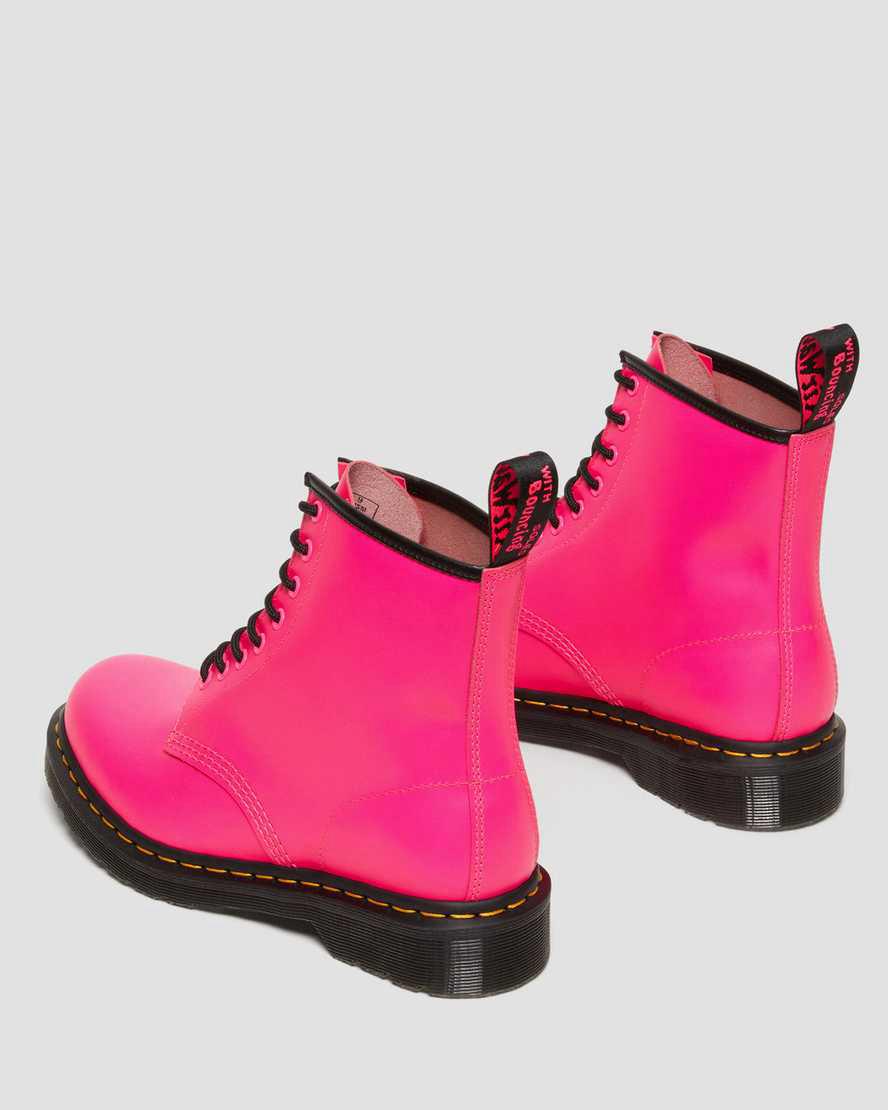 Dr Martens 1460 Smooth Leather Schnürstiefel Damen Rosa | 769524-NPA