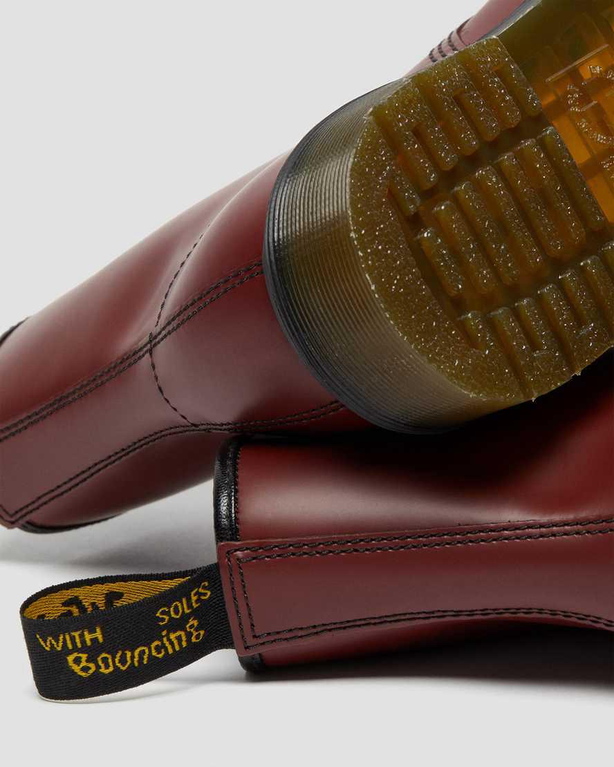 Dr Martens 1460 Smooth Leather Schnürstiefel Herren Rot | 873596-TXY