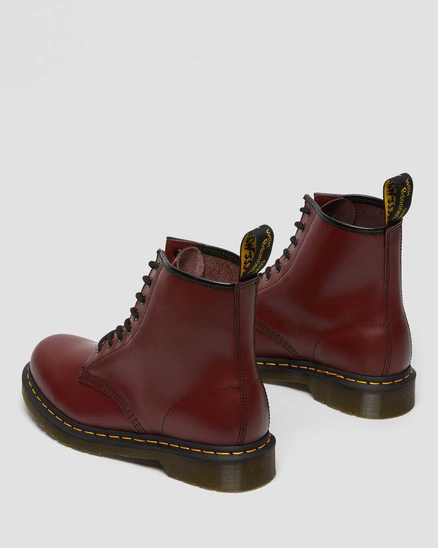 Dr Martens 1460 Smooth Leather Schnürstiefel Herren Rot | 873596-TXY