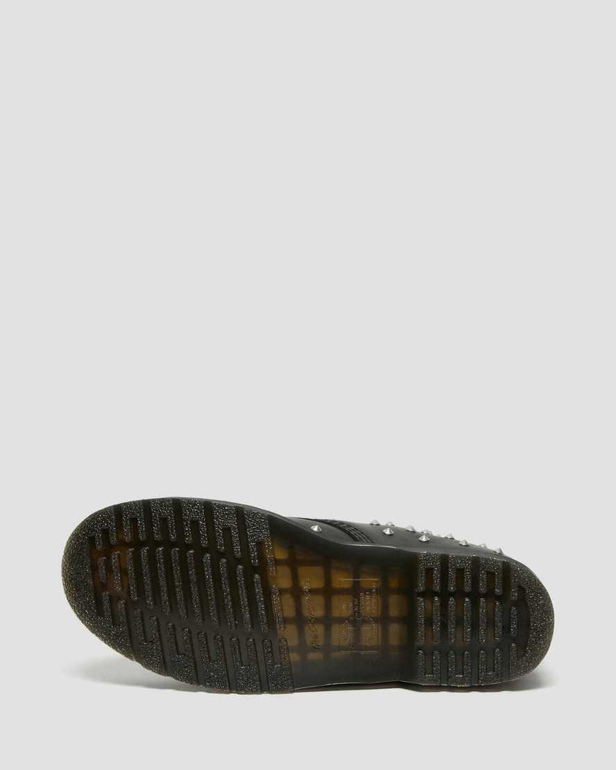 Dr Martens 1460 Stud Wanama Leather Lace Up Stiefeletten Herren Schwarz | 985342-KOJ