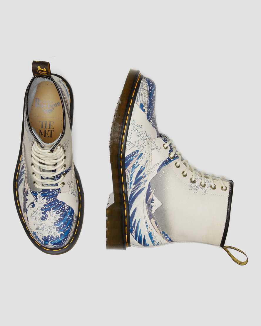 Dr Martens 1460 The Met Leather Lace Up Stiefeletten Herren Mehrfarbig | 013428-DWV