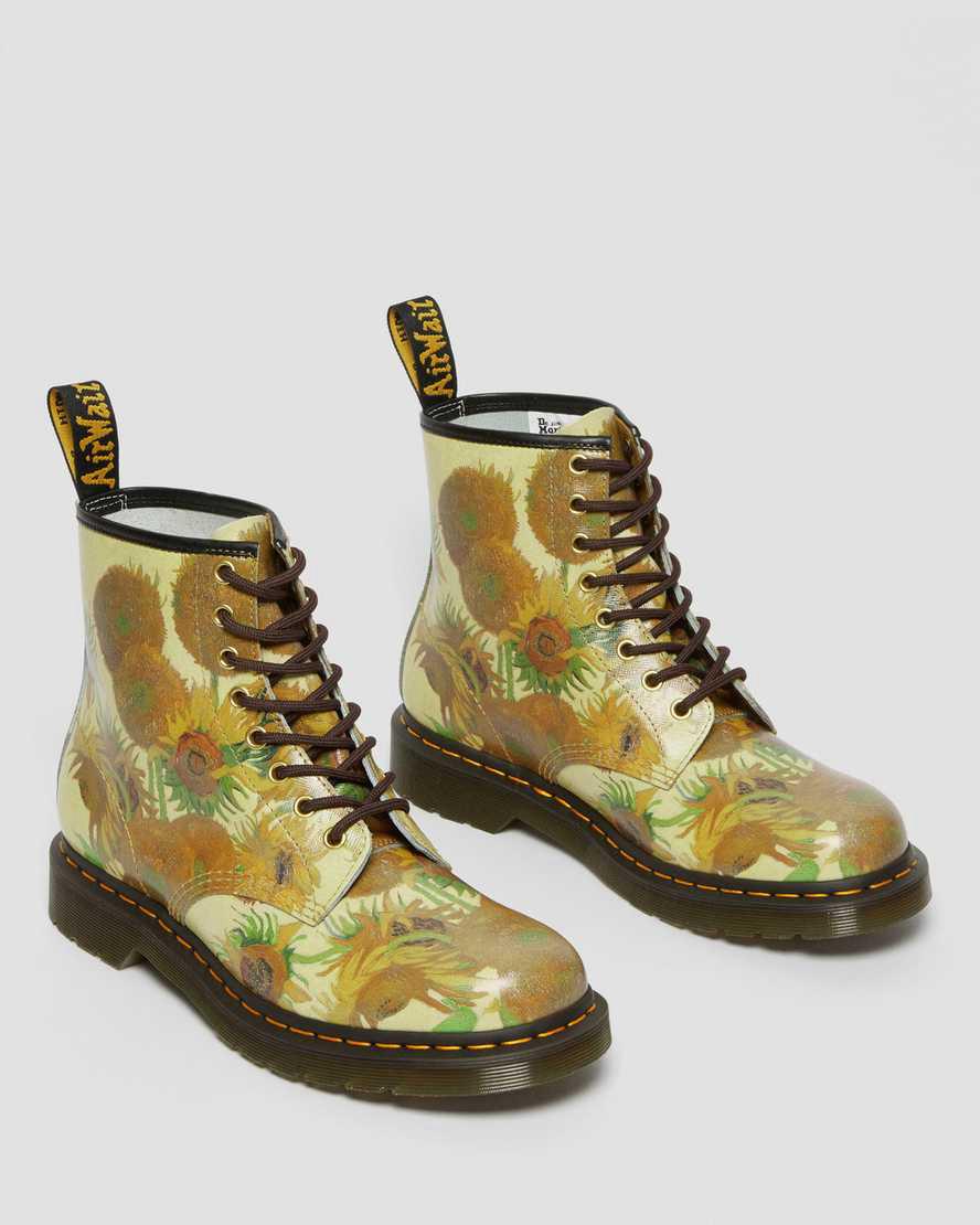 Dr Martens 1460 The National Gallery Van Gogh Schnürstiefel Herren Gelb | 275436-IUZ