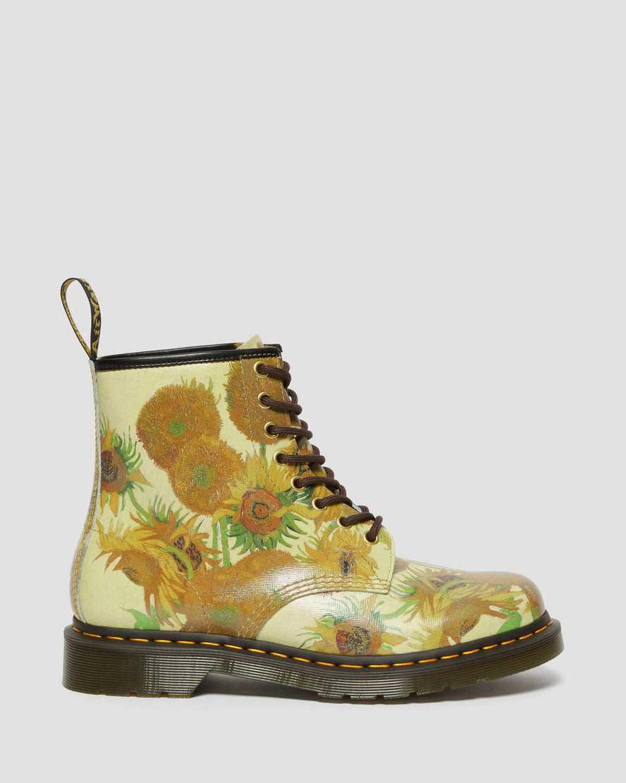 Dr Martens 1460 The National Gallery Van Gogh Schnürstiefel Herren Gelb | 275436-IUZ