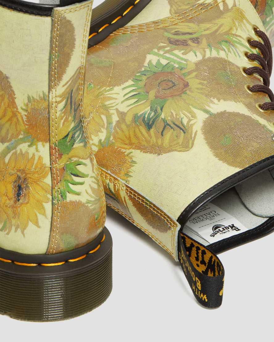 Dr Martens 1460 The National Gallery Van Gogh Schnürstiefel Herren Gelb | 275436-IUZ