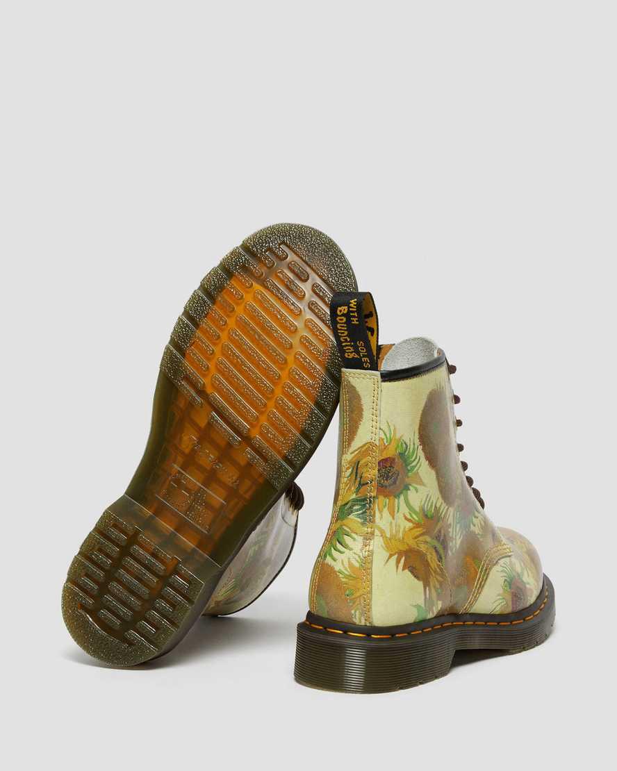 Dr Martens 1460 The National Gallery Van Gogh Schnürstiefel Herren Gelb | 275436-IUZ