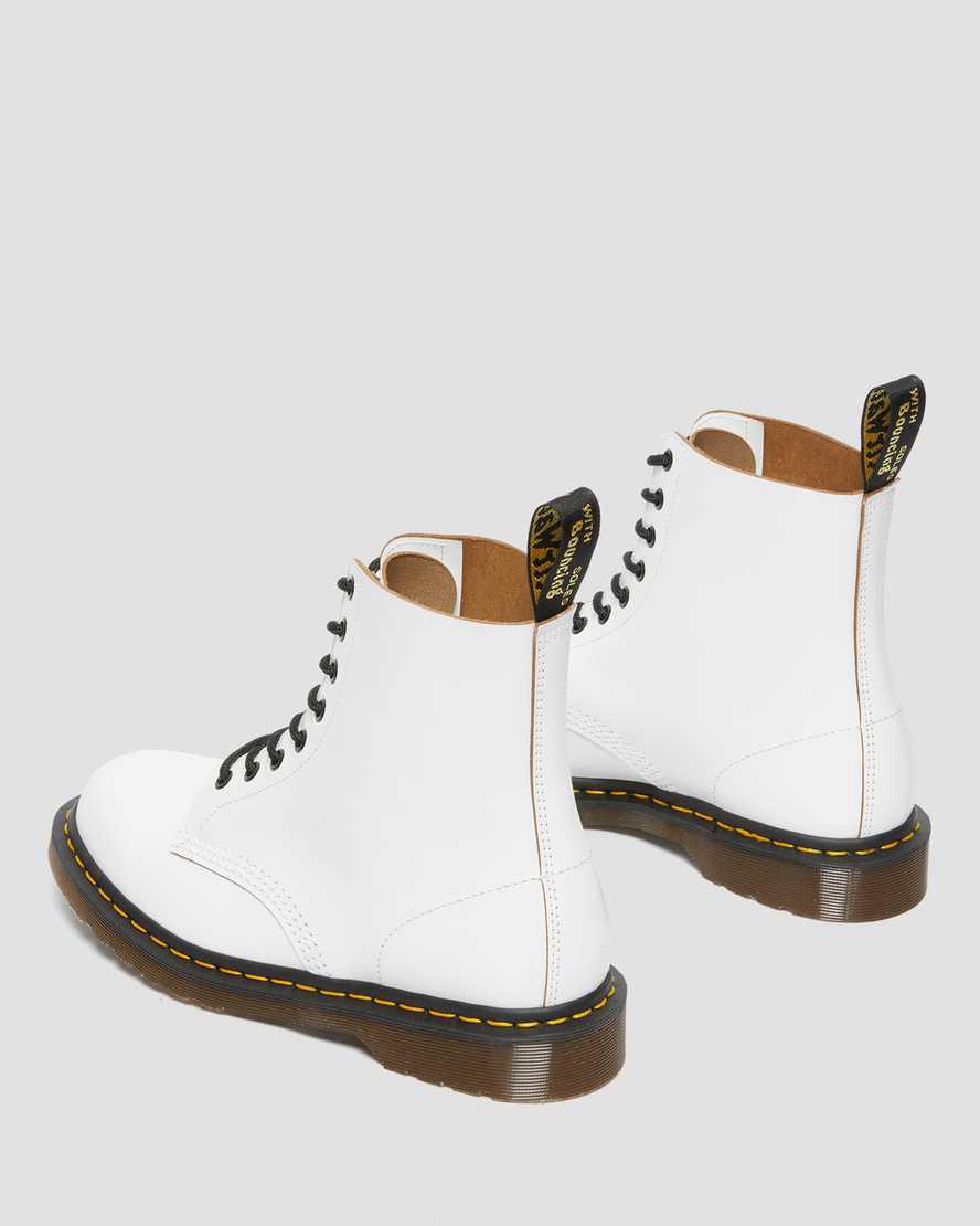 Dr Martens 1460 Vintage Made in England Schnürstiefel Herren Weiß | 421078-UIO