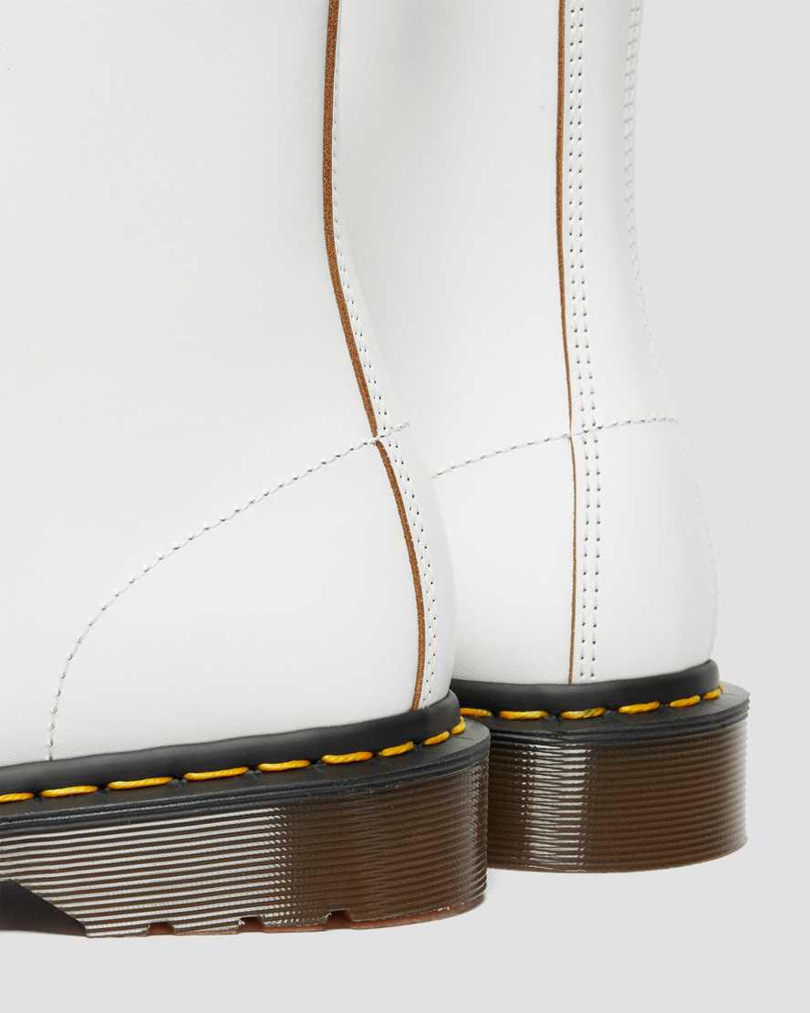 Dr Martens 1460 Vintage Made in England Schnürstiefel Herren Weiß | 421078-UIO