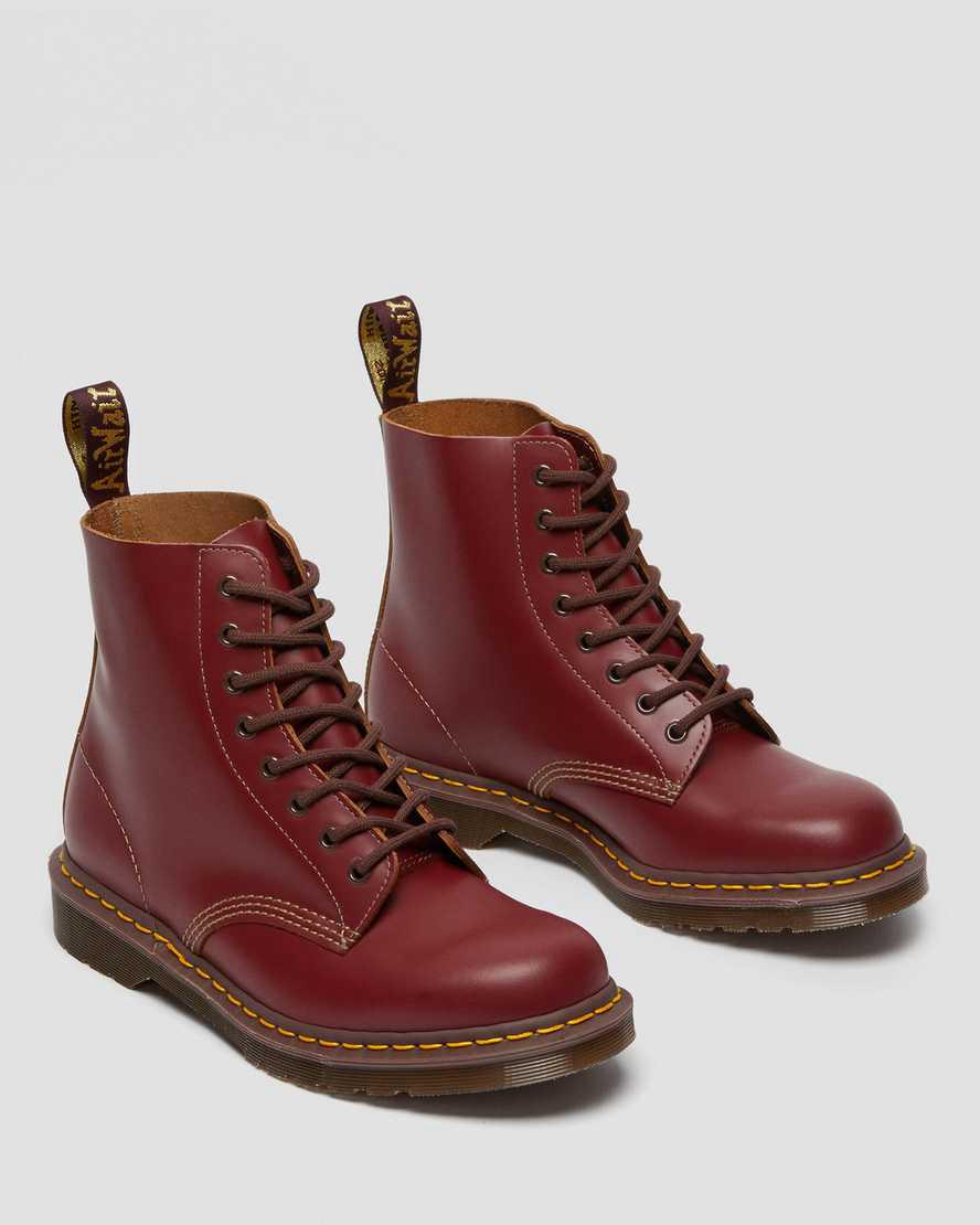 Dr Martens 1460 Vintage Made in England Lace Up Stiefeletten Herren Rot | 569281-CPG