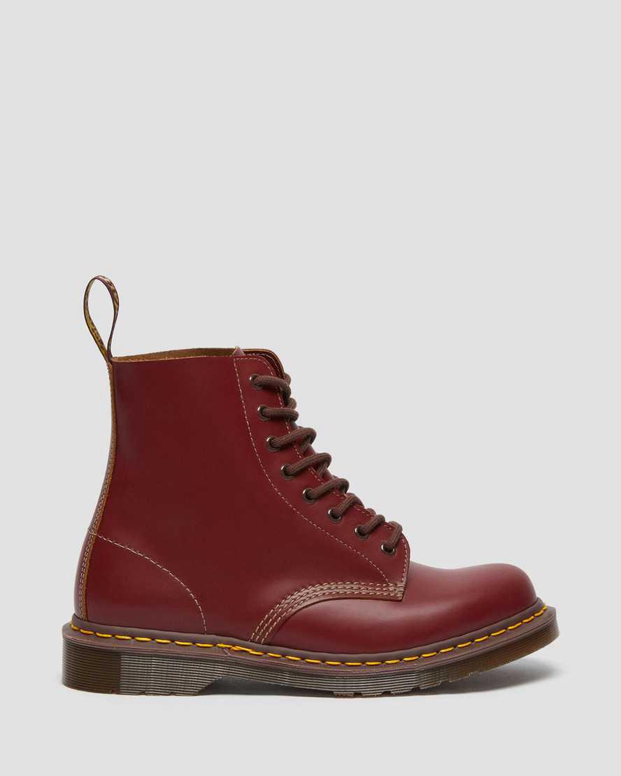 Dr Martens 1460 Vintage Made in England Lace Up Stiefeletten Herren Rot | 569281-CPG