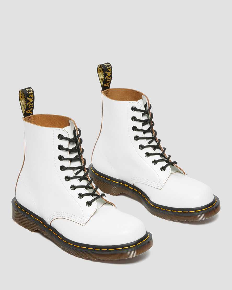 Dr Martens 1460 Vintage Made in England Schnürstiefel Damen Weiß | 975268-YVG