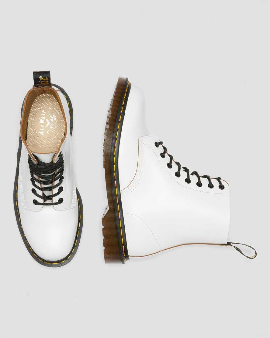 Dr Martens 1460 Vintage Made in England Schnürstiefel Damen Weiß | 975268-YVG