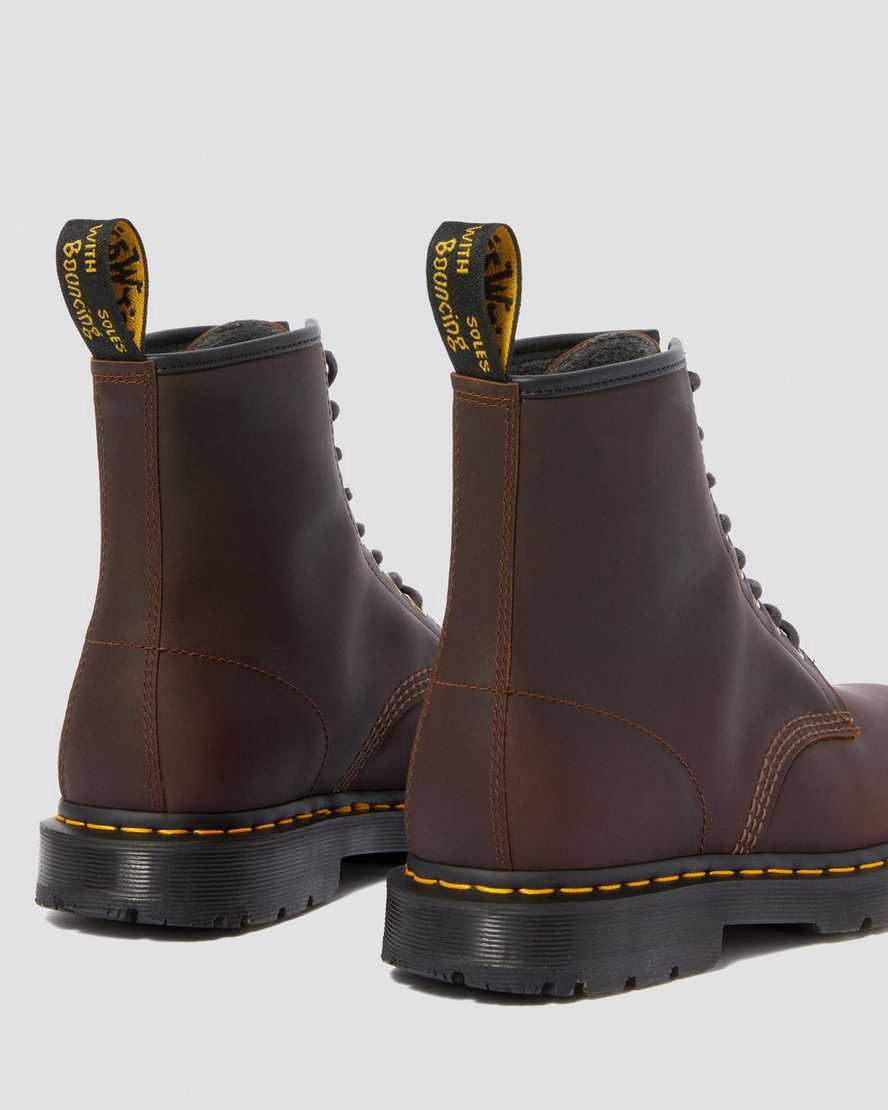 Dr Martens 1460 Wintergrip Lace Up Stiefeletten Damen Braun | 581760-BNY