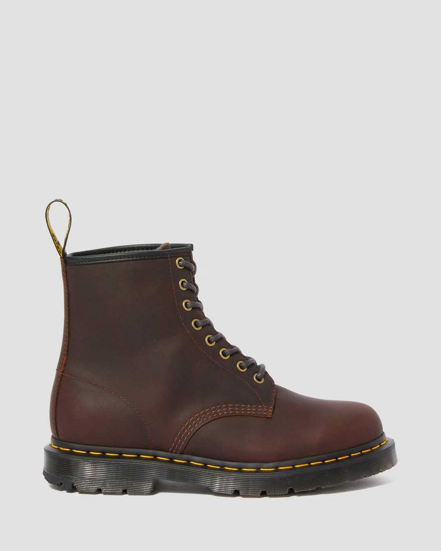 Dr Martens 1460 Wintergrip Lace Up Stiefeletten Damen Braun | 581760-BNY