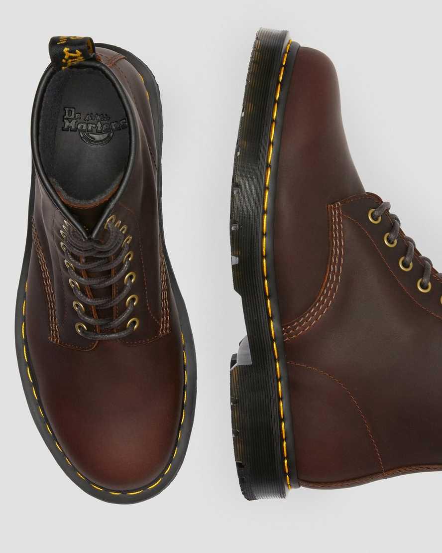 Dr Martens 1460 Wintergrip Lace Up Stiefeletten Damen Braun | 581760-BNY