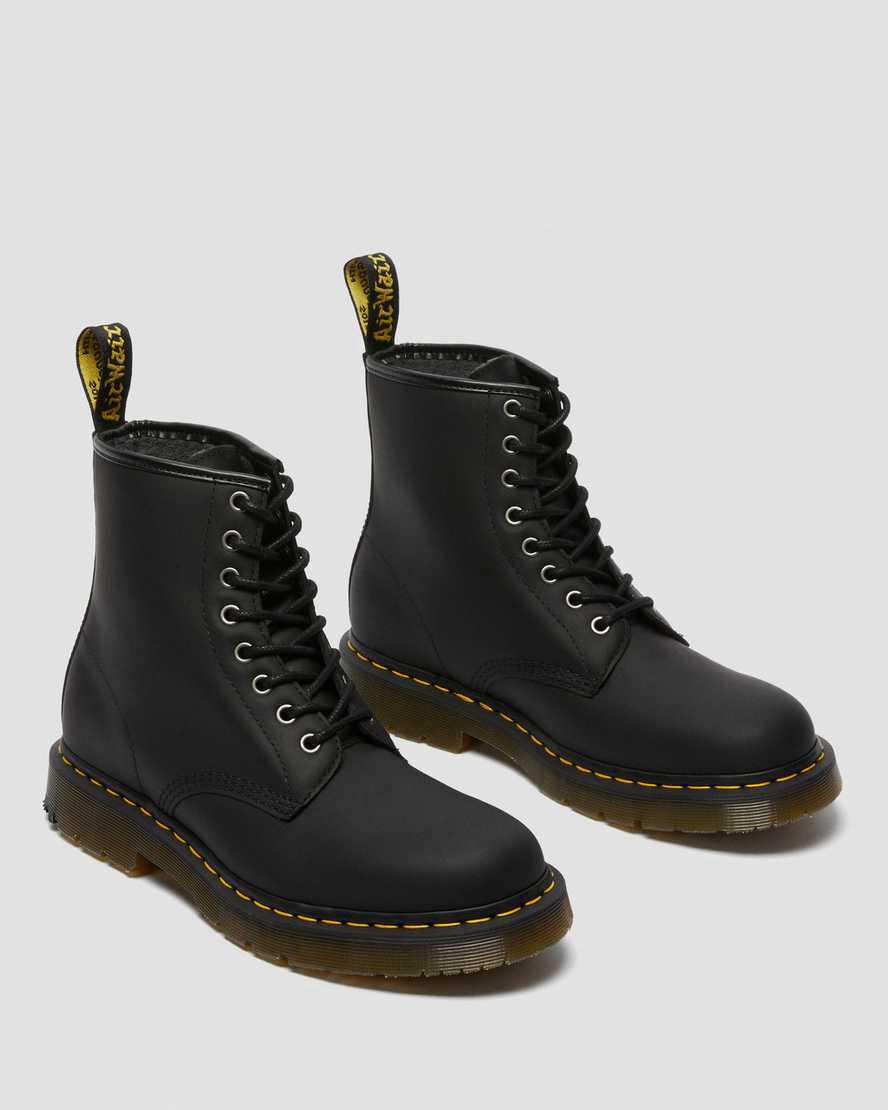 Dr Martens 1460 Wintergrip Lace Up Stiefeletten Damen Schwarz | 810796-IDN
