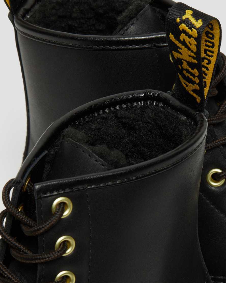 Dr Martens 1460 Wintergrip Leather Lace Up Winterstiefel Herren Schwarz | 496752-JHZ